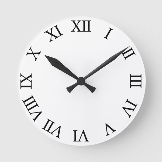 Create Your Own Customize 8" Wall Clock Ronde Klok (Voorkant)