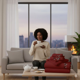 Create Your Own Customize Monogram Color Match Bad Handdoek