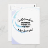 Create Your Own Customized Briefkaart (Voorkant / Achterkant)