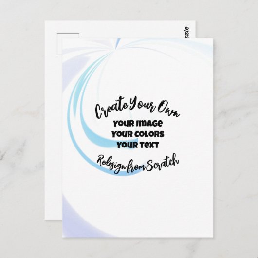 Create Your Own Customized Briefkaart (Voorkant / Achterkant)