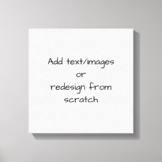 Create Your Own Customized Canvas Afdruk (Voorkant)