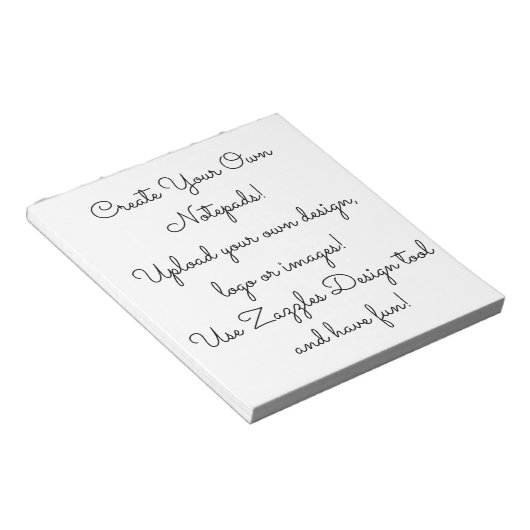 Create Your Own Customized Notitieblok (Schuin)