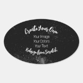 Create Your Own Customized Ovale Sticker (Voorkant)