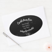 Create Your Own Customized Ovale Sticker (Envelop)