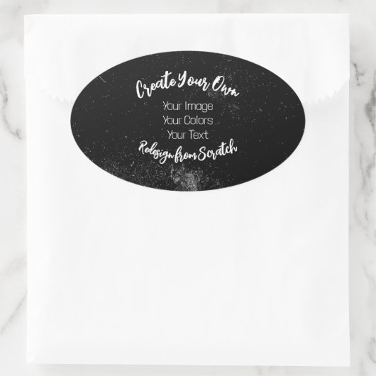 Create Your Own Customized Ovale Sticker (Tas)