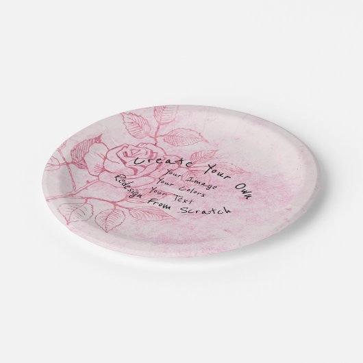 Create Your Own Customized Papieren Bordje (Gekanteld)