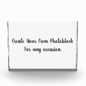 Create Your Own Customized/Personalize Photo Block Fotoblokken (Voorkant)