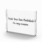 Create Your Own Customized/Personalize Photo Block Fotoblokken (Rechts)