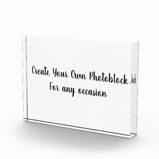 Create Your Own Customized/Personalize Photo Block Fotoblokken (Rechts)