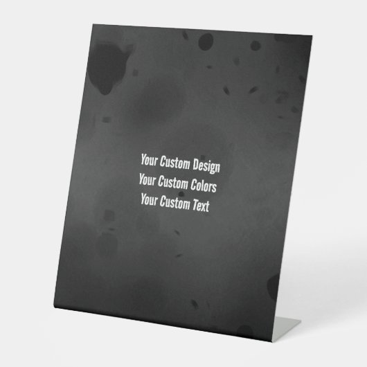 Create Your Own Customized Reclamebord Met Voetstuk (Voorkant)