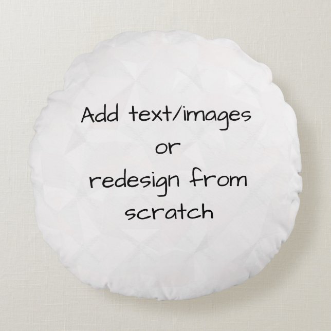 Create Your Own Customized Rond Kussen (Voorkant)