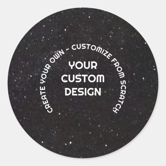 Create Your Own Customized Ronde Sticker (Voorkant)