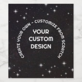Create Your Own Customized Wijn Etiket (Enkel label)
