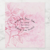 Create Your Own Customized Wijn Etiket (Enkel label)