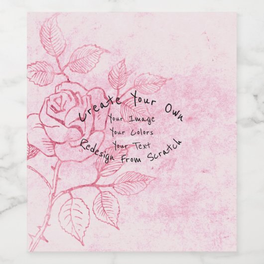 Create Your Own Customized Wijn Etiket (Enkel label)