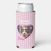 Create Your Own Cute Cat 2 Photo Script Christmas  Seltzer Blikjeskoeler (Seltzer Voorkant)
