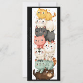 Create Your Own Cute Kitten Stack Bookmark Card (Voorkant)
