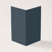 Create Your Own dark gray azure Folded Card Kaart (Buitenkant)