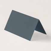 Create Your Own dark gray azure Folded Card Kaart (Achterkant)