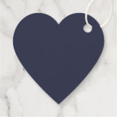 Create Your Own dark gray blue customizable Bedankjes Labels (Achterkant)