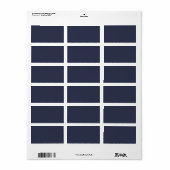 Create Your Own dark gray blue customizable Etiket (Full Sheet)