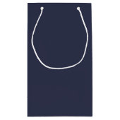 Create Your Own dark gray blue customizable Klein Cadeauzakje (Achterkant)