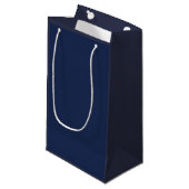 Create Your Own dark gray blue customizable Klein Cadeauzakje (Voorkant Gekanteld)