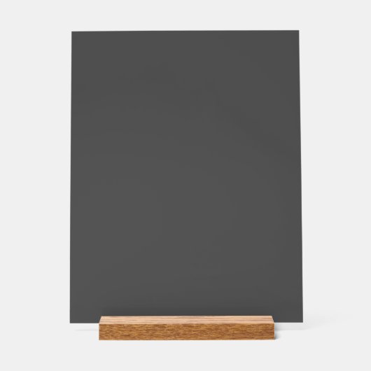 Create Your Own dark gray Custom Design Acryl Bord (Voorkant)
