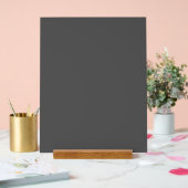 Create Your Own dark gray Custom Design Acryl Bord (Huwelijk)