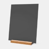 Create Your Own dark gray Custom Design Acryl Bord (Hoek)