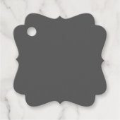 Create Your Own dark gray Custom Design Bedankjes Labels (Voorkant)