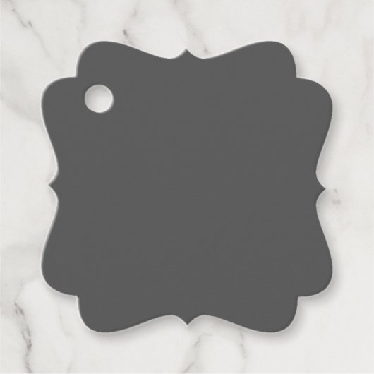 Create Your Own dark gray Custom Design Bedankjes Labels (Voorkant)