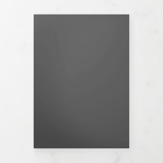 Create Your Own dark gray Custom Design Drieluik Kaart
