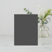 Create Your Own dark gray Custom Design Folie Feestdagen Briefkaart (Staand Voorkant)