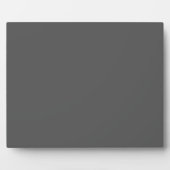 Create Your Own dark gray Custom Design Fotoplaat (Voorkant)
