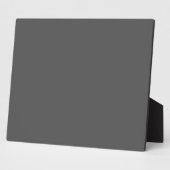 Create Your Own dark gray Custom Design Fotoplaat (Zijkant)
