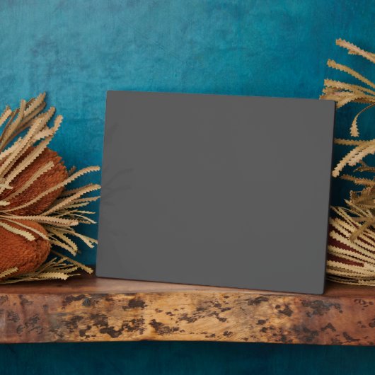 Create Your Own dark gray Custom Design Fotoplaat (Zijkant)