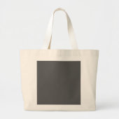 Create Your Own dark gray Custom Design Grote Tote Bag (Voorkant)