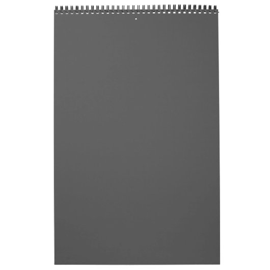 Create Your Own dark gray Custom Design Kalender (Hoes)