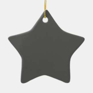 Create Your Own dark gray Custom Design Keramisch Ornament