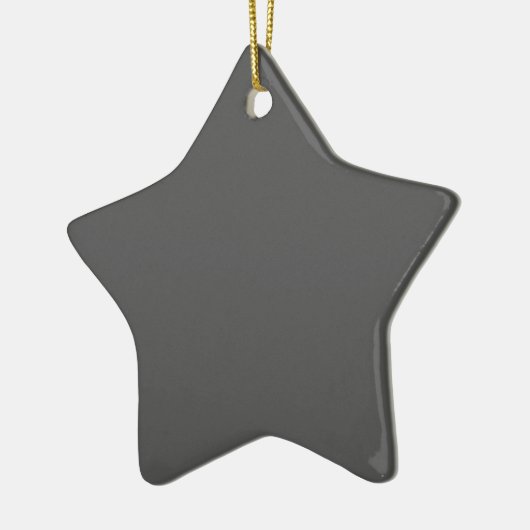 Create Your Own dark gray Custom Design Keramisch Ornament (Links)