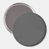 Create Your Own dark gray Custom Design Magneet (Voorkant / Achterkant)