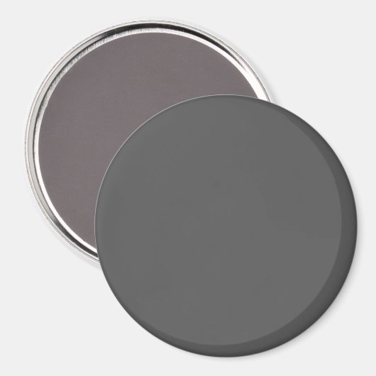 Create Your Own dark gray Custom Design Magneet (Voorkant / Achterkant)