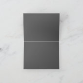 Create Your Own dark gray Custom Design Notitiekaartje (Binnen)