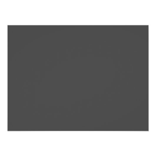 Create Your Own dark gray Custom Design Perfect Poster (Voorkant)