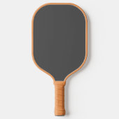 Create Your Own dark gray Custom Design Pickleball Paddle (Voorkant)