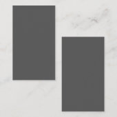 Create Your Own dark gray Custom Design Plaatskaartje (Voorkant / Achterkant)