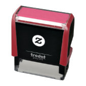 Create Your Own dark gray Custom personalized Zelfinktende Stempel (Product)