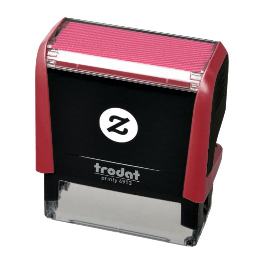 Create Your Own dark gray Custom personalized Zelfinktende Stempel (Product)