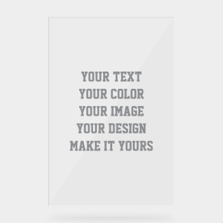 Create Your Own Design 20" x 30" Wood Block Acryl Bord